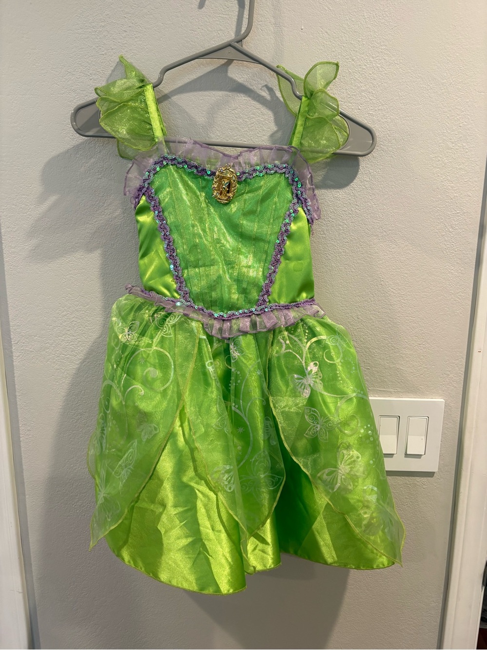 Disney Store Tinker Bell Halloween Costume Toddler Girls Size 5/6 Fairy Princess - Picture 2 of 16